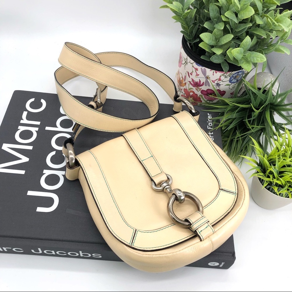 Marc Jacobs Authentic Leather Buckle Crossbody Bag - Picture 14 of 14